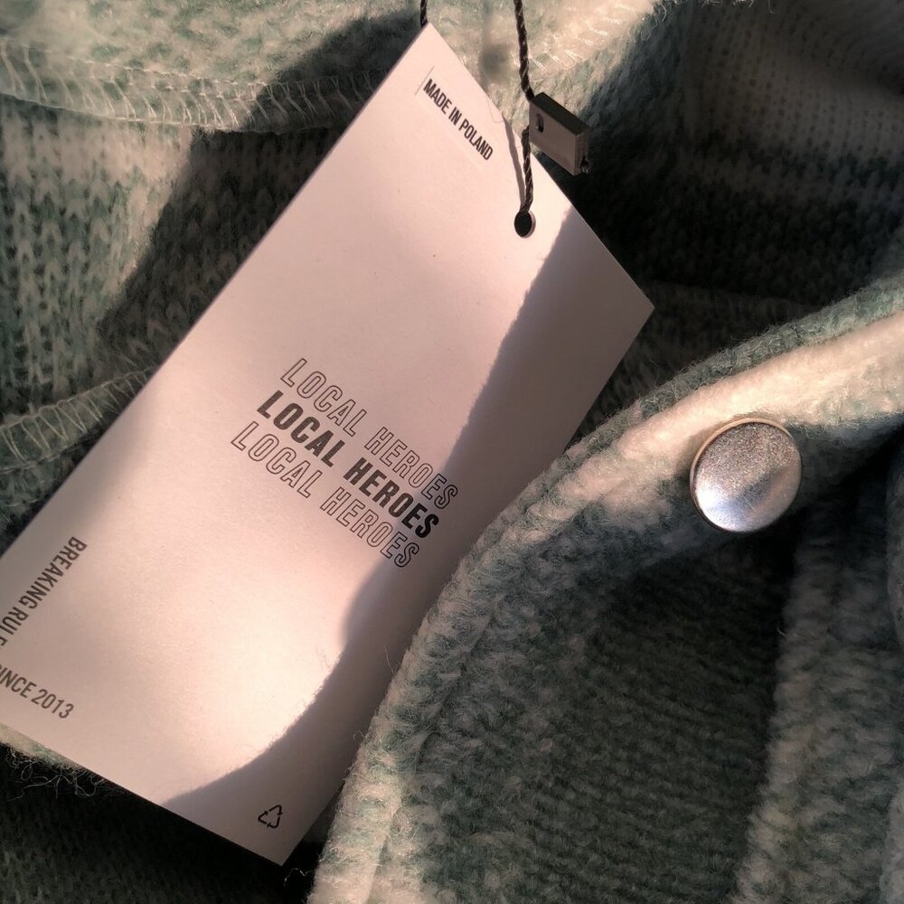 Local Heroes Twiggy Green Shirt Jacket Dark Green - Picture 8 of 9